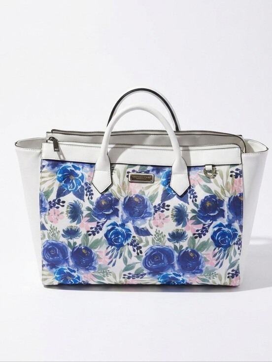 London Fog Handbags - London Fog Floral Weekender Bag